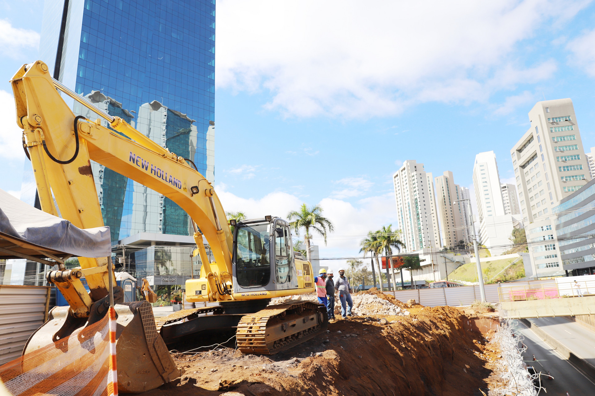 As obras na região estão em andamento desde julho