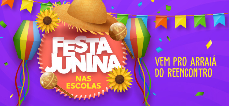 Festas juninas, abertas à comunidade escolar, serão realizadas de 04/06 a 16/07