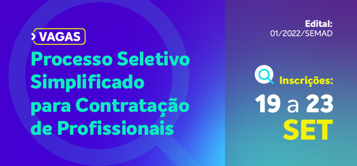 Acompanhe aqui o processo seletivo