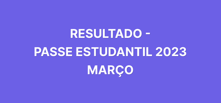 Confira a relação dos alunos contemplados