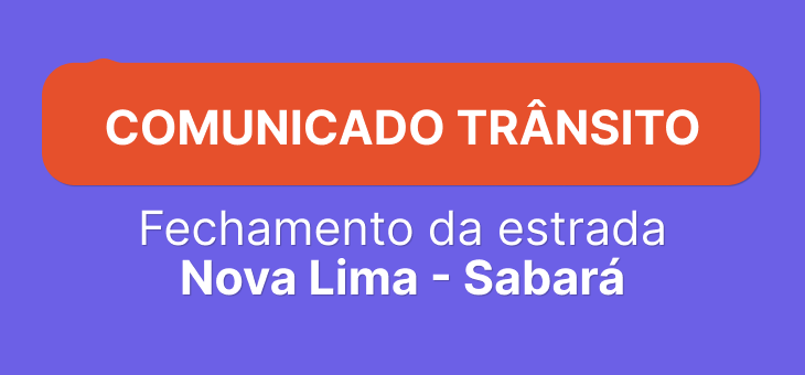 Durante 30 dias haverá paralisação total em dois trechos; saiba mais