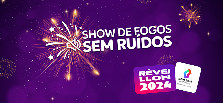 Prefeitura prepara show de fogos sem ruídos, nos principais pontos da cidade