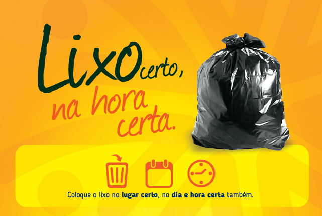 Confira os dias de coleta de lixo na sua região