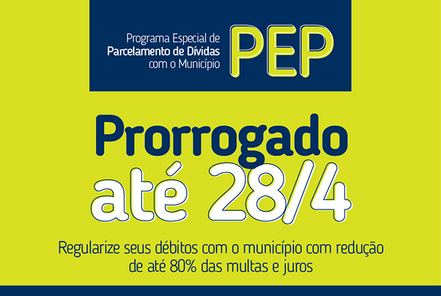 O cidadão pode quitar suas dívidas com a Prefeitura até o dia 28/04