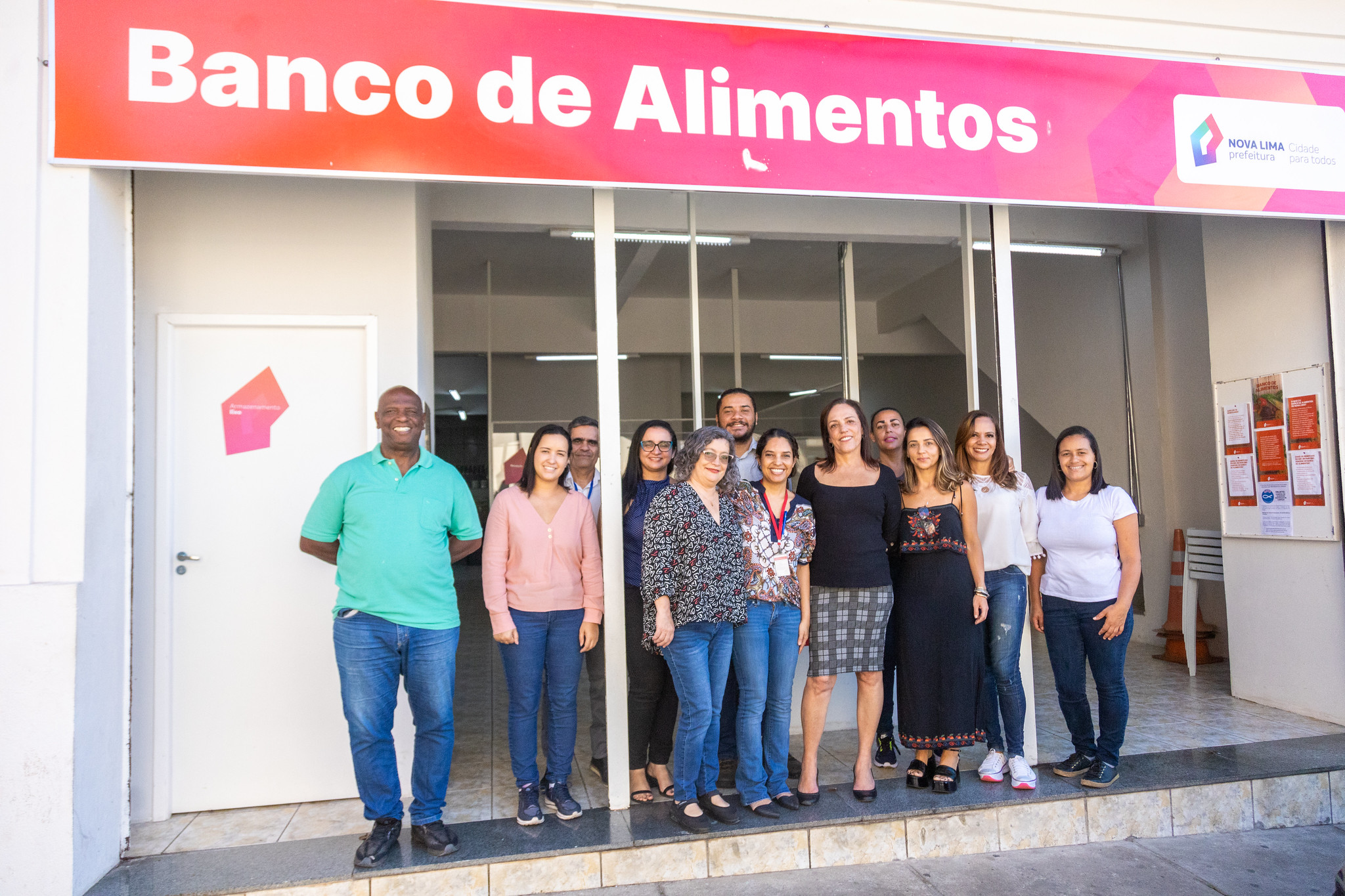 Banco de Alimentos recebeu a visita da assessora-chefe de Segurança Alimentar do Governo do Estado, Joana Almeida dos Reis Caldeira Brant e sua equipe / Foto: PMNL/Isabela Costa